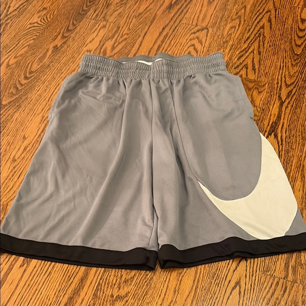 Nike Dri-Fit M Gray and Black Athletic Shorts